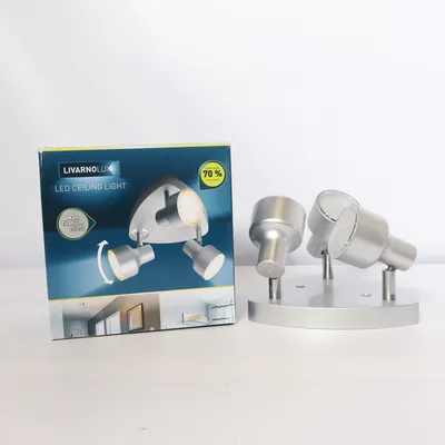 Plafondlicht (Livarnolux LED tacklampa varmt vitt allt fungerar instruktionsmanual och skruvar medföljer) van Livarno