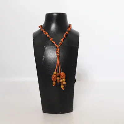 Collier (Orange, Marron) Métal inconnu