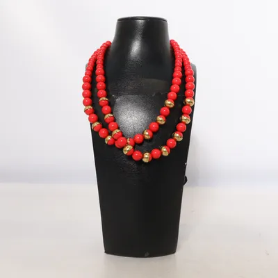 Necklace (Red, Gold) from Nali Unknown metal