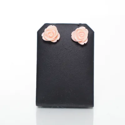 Oorbellen (Roze, Goud) Plastic, Onbekend materiaal