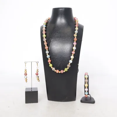 Smyckesset (Flerfärgad) Okänd metall