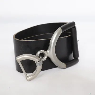 Belt (Black) from United Colors of Benetton Leather