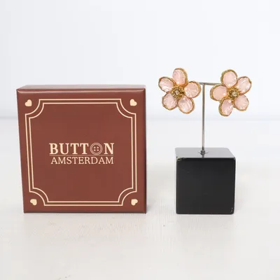 Cufflinks (Pink, Gold) from Button Amsterdam Unknown metal