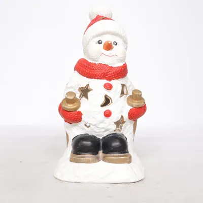 Juledekoration (Kerzenständer Schneemann)
