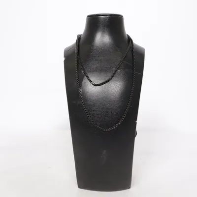 Halsband (Svart) Okänd metall