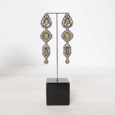 Örhängen (Gul, Silverfärgad) Okänd metall