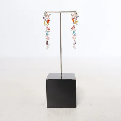 Earrings (Gold, Multicolored) Unknown metal