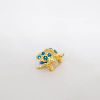 Broche (Goud, Blauw) Onbekend materiaal
