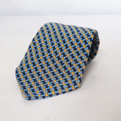 Stropdas (Blauw, Geel, Meerkleurig) van Jean Claire Zijde