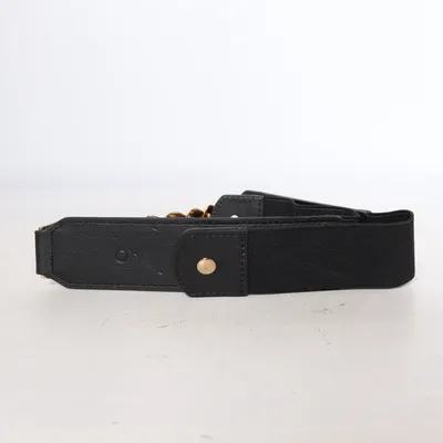 Ceinture (Noir, Or) de NLY Accessories Fibre métallique, Polyester, Polyuréthane