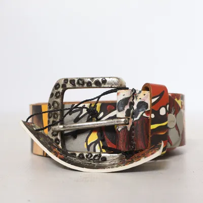Belt (Brown, Multicolored) from Ed Hardy by Christian Audigier