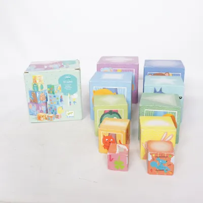 Blocs de construction (Bleu, Violet, Multicolore) de Djeco