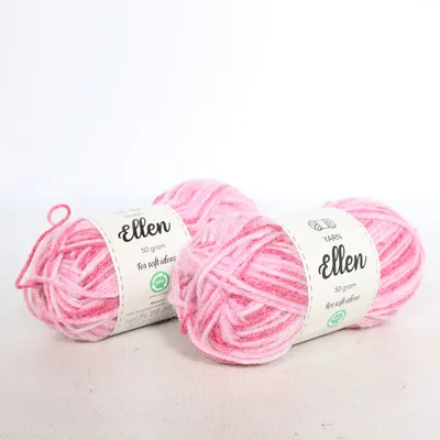 Garn (Ellen) från Yarn Återvunnen polyester