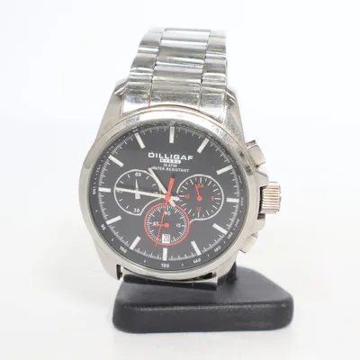 Wristwatch (Silver, Black) from Dilligaf