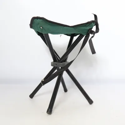 Campingstol (Grön, Svart)