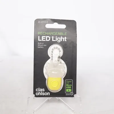Lommelygte (Gul, Transparent) fra Clas Ohlson