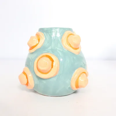 Vase (Grøn, Orange)