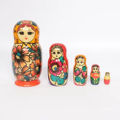 Matryoshka doll (Red, Orange, Multicolored)