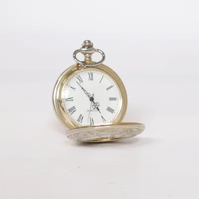 Halsbandsur (Silverfärgad, Vit) Okänd metall