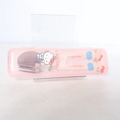 Barnbestick (Rosa, Flerfärgad, Vit) från Hello Kitty by Sanrio Rostfritt stål