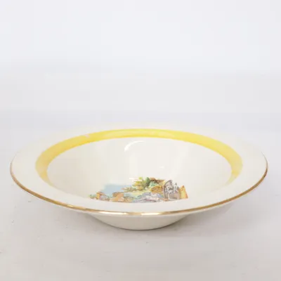 Tallrik (Vit, Gul, Flerfärgad) från Stavangerflint Norway