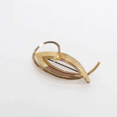 Brosch (Guldfärgad) Okänd metall