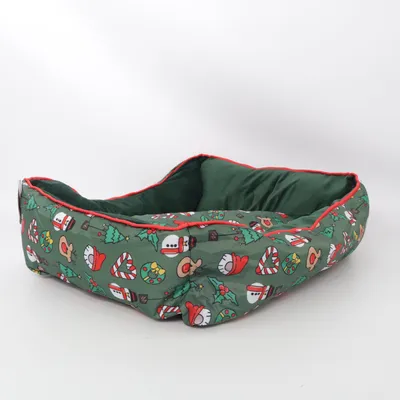 Lit pour animaux de compagnie (Vert, Multicolore)