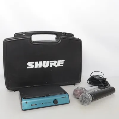 Microfoon (Zwart, Blauw, Zilver) van Shure