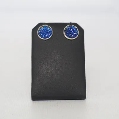 Örhängen (Blå) Okänd metall