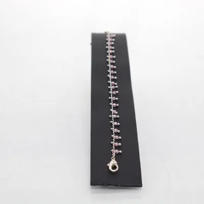 Armband (Silverfärgad, Rosa) Okänd metall
