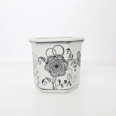 Bloempot (Wit, Zwart)