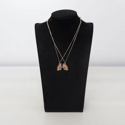 Necklace (Gold, Multicolored) from Glitter Unknown metal
