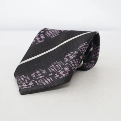 Cravate (Noir, Multicolore) de Trevira Polyester