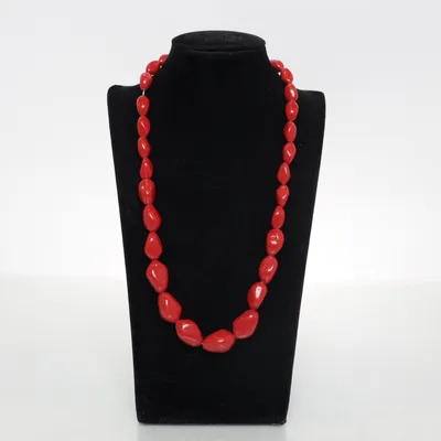 Halsband (Röd) Okänd metall