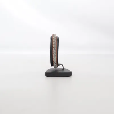 Armband (Brun, Silverfärgad) Tenn, Skinn