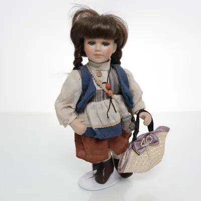 Porslinsdocka (Flerfärgad)