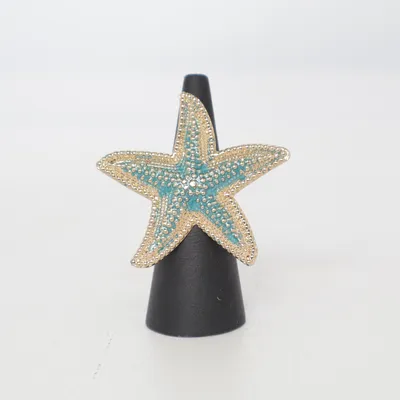 Ring (Gold, Turquoise) Unknown metal