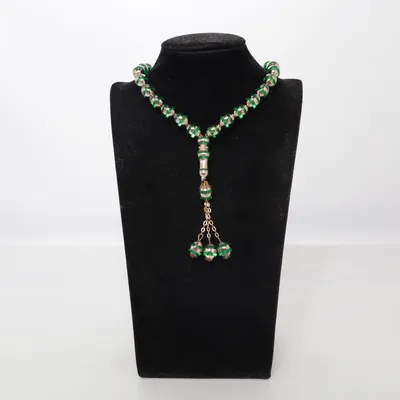Halsband (Grön) Okänd metall