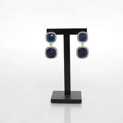 Earrings (Silver, Blue) from Bijou Brigitte Unknown metal