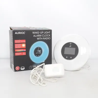 Clock radio (Wake-Up Light Alarm Clock With Radio) from Auriol