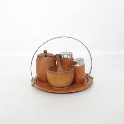 Kryddställ (Brun, Silverfärgad) från Holmbergs