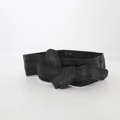 Ceinture (Noir) de Zoul Coton, Cuir