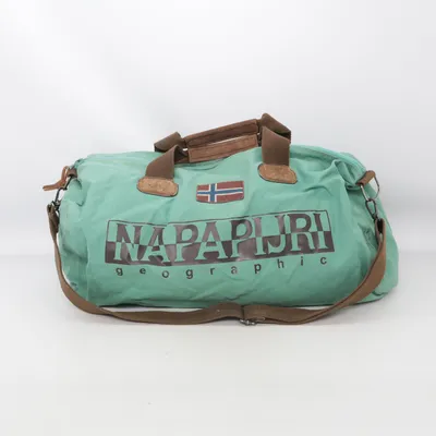 Weekend bag (Green, Brown) from Napapijri Cotton, Polyamide