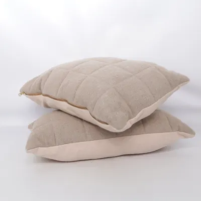 Cushion (Beige, Pink) from Bloomingville Wool
