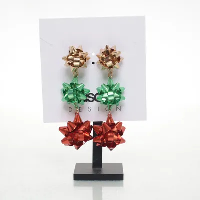 Örhängen (Guldfärgad, Grön, Röd) från ASOS Design Okänd metall