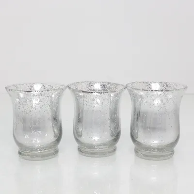 Dricksglas (Transparent, Silverfärgad)