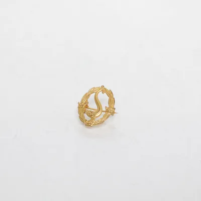 Brosch (Guldfärgad) Okänd metall