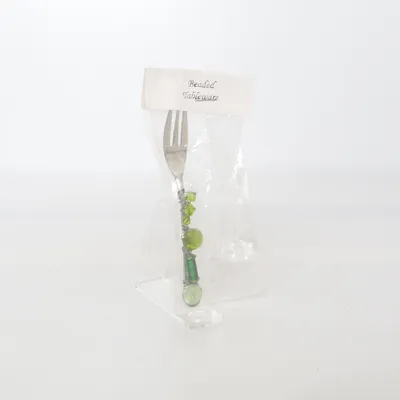 Fork (Green, Silver)