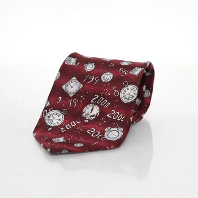 Tie (Red, White) from Canada Silk