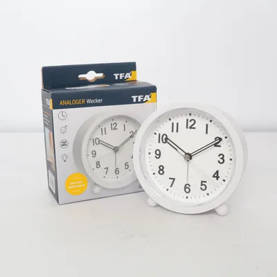 Table clock (White) from TFA Dostmann